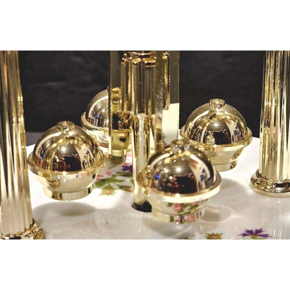 🕰️ Vintage Timex Porcelain Dome Mantle Clock – Floral Quartz Anniversary Style - Picture 8 of 9